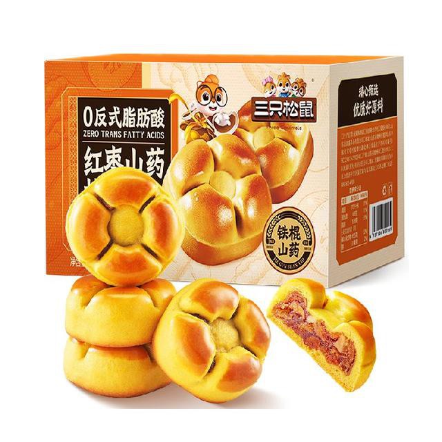三只松鼠红枣山药核桃饼500g