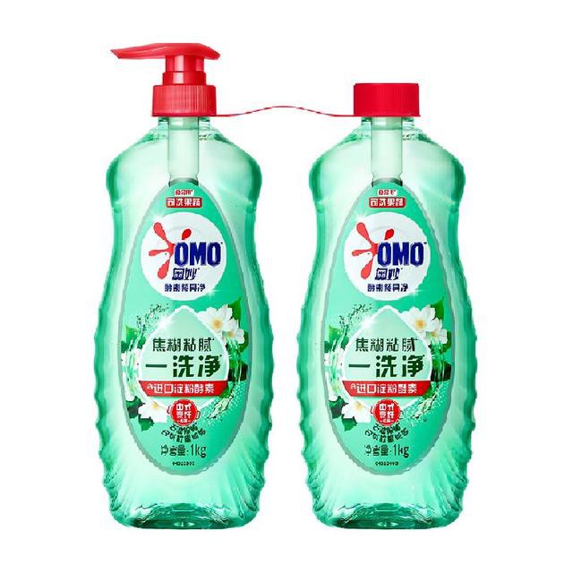 奥妙酵素餐具净白洗洁精1kgX2