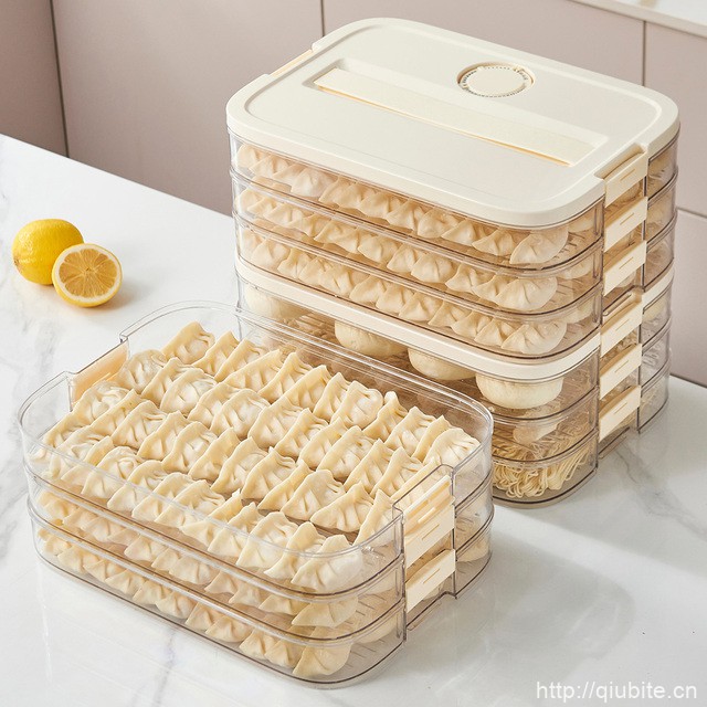 食品级饺子收纳盒冰箱专用可装60个饺子