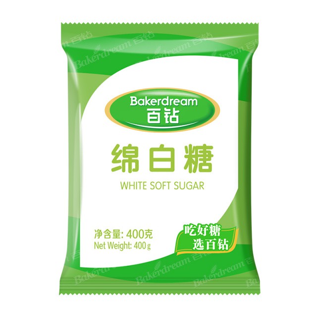 百钻绵白糖400g 细砂糖 奶茶烘焙调味原料