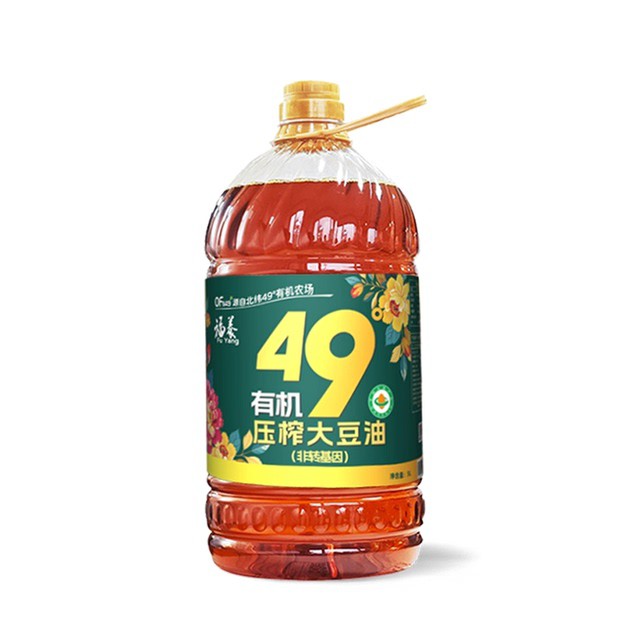 非转基因压榨有机豆油5L